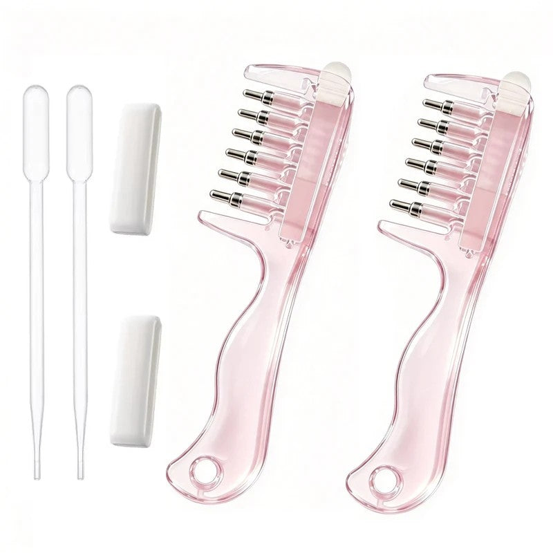 Set of two pink combs